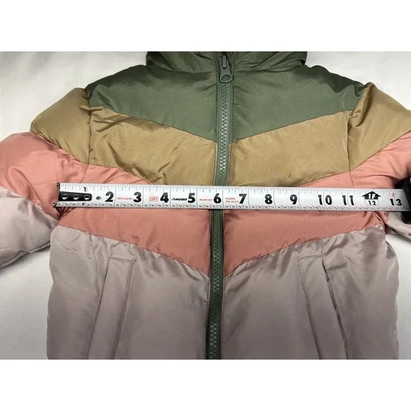 Swiss Tech Toddler Heavyweight Puffer Jacket Size 18m / Purple & Green Multic - Picture 10 of 15